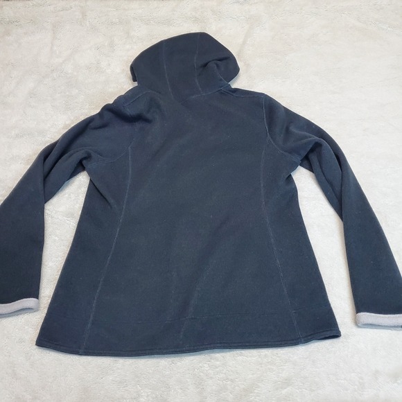 The North Face Gray Knit Cozy Casual Fleece Lined Full Zip Hoodie Jacket Large - Picture 5 of 9